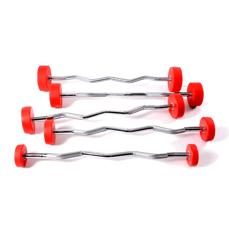 Captain America Weightlifting Barbell Curved or Straight Fixed Barbell Set