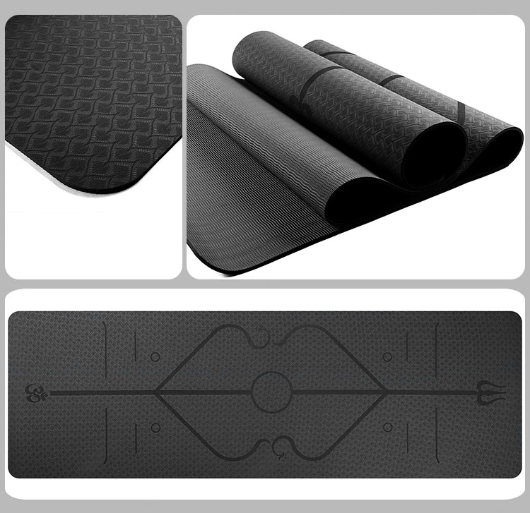 High Quality Custom Print Waterproof TPE Yoga Mat Gym Fitness Equipment