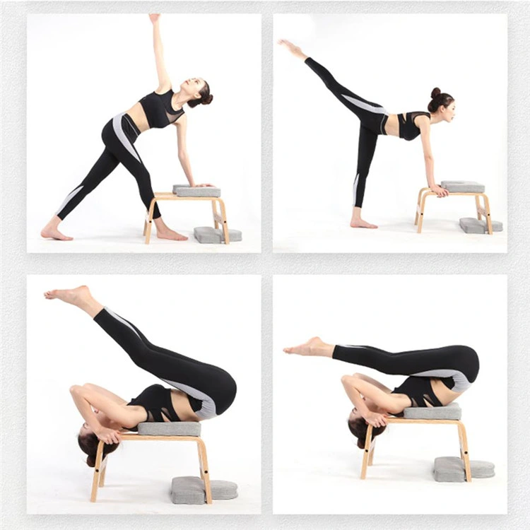 Wholesale Wooden Meditation Head Stand Invert Yoga Stool