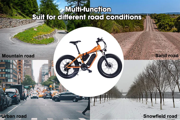 45kph (Pedal+ accelerator) 45kph Motorcycles Fat Folding Battery Bike Electric 500W E Bicycle