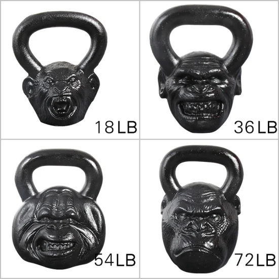 Venda imperdível Kettlebell para levantamento de peso Equipamento de ginástica em casa Monkey Head Kettlebell