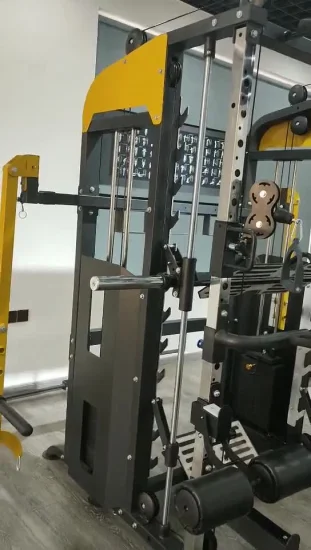 Power Cage Leg Press DIP Chin & Jammer Arms Banco de peso ajustável com extensão de perna Acessórios completos|Smith Machine & Functional Trainer