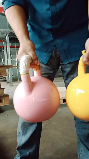 Kettlebell de competição Girya de aço fundido de precisão premium revestido com pó Newfield com 8kg-32kg-54kg para treinamento de monstro de força de martelo Rizhao Factory