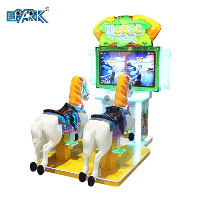 Máquina de jogo operada por moedas Epark Factory Double Player Horse Racing Ride para venda