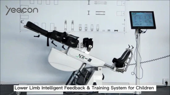 Equipamento médico para reabilitação de membros inferiores robóticos com mesa inclinada